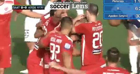 Πλατανιάς (1:0) Απόλλων Σμύρνης 20/09/2017 Μανώλης Πατραλής Στόχος