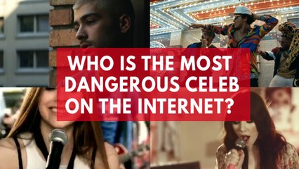 These are the most dangerous celebrities on the internet