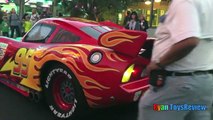 GIANT LIGHTNING MCQUEEN DisneyLand Family Fun Amusement Park Cars Rides for kids Disney Ca