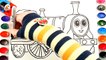 Coloring Thomas and Friends | How to Draw Emily |Thomas Train Learning Coloring Page