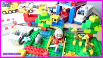 Lego Duplo Train in Lego Duplo ville full of Surprise Egg toys for kids Peppa Pig & Minions kids toy