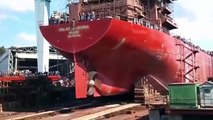 Amazing Biggest Ship Launch Compilation 2017