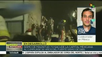 Mexicanos temen réplicas en la madrugada, permanecen fuera de su hogar