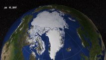 Así ha bajado la capa de hielo del Ártico de marzo a septiembre