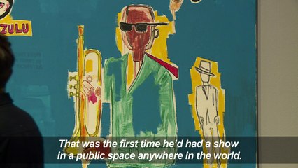 Basquiat exhibition - and Banksy tribute- on show at Barbican