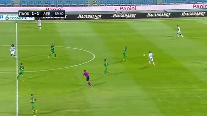 2-1 Το γκολ του Εβγένι Σάκχοφ - ΠΑΟΚ 2-1 Λεβαδειακός - 20.09.2017