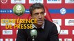 Conférence de presse Stade de Reims - Gazélec FC Ajaccio (5-0) : David GUION (REIMS) - Albert CARTIER (GFCA) - 2017/2018