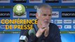 Conférence de presse AJ Auxerre - FC Lorient (1-0) : Francis GILLOT (AJA) - Mickaël LANDREAU (FCL) - 2017/2018