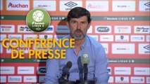 Conférence de presse RC Lens - Quevilly-Rouen Métropole (2-0) : Eric SIKORA (RCL) - Emmanuel DA COSTA (QRM) - 2017/2018
