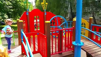 СУПЕР! Детская Площадка КОРАБЛЬ ВЛОГ Вика Играет на площадке VLOG Kids Playground Fun Play