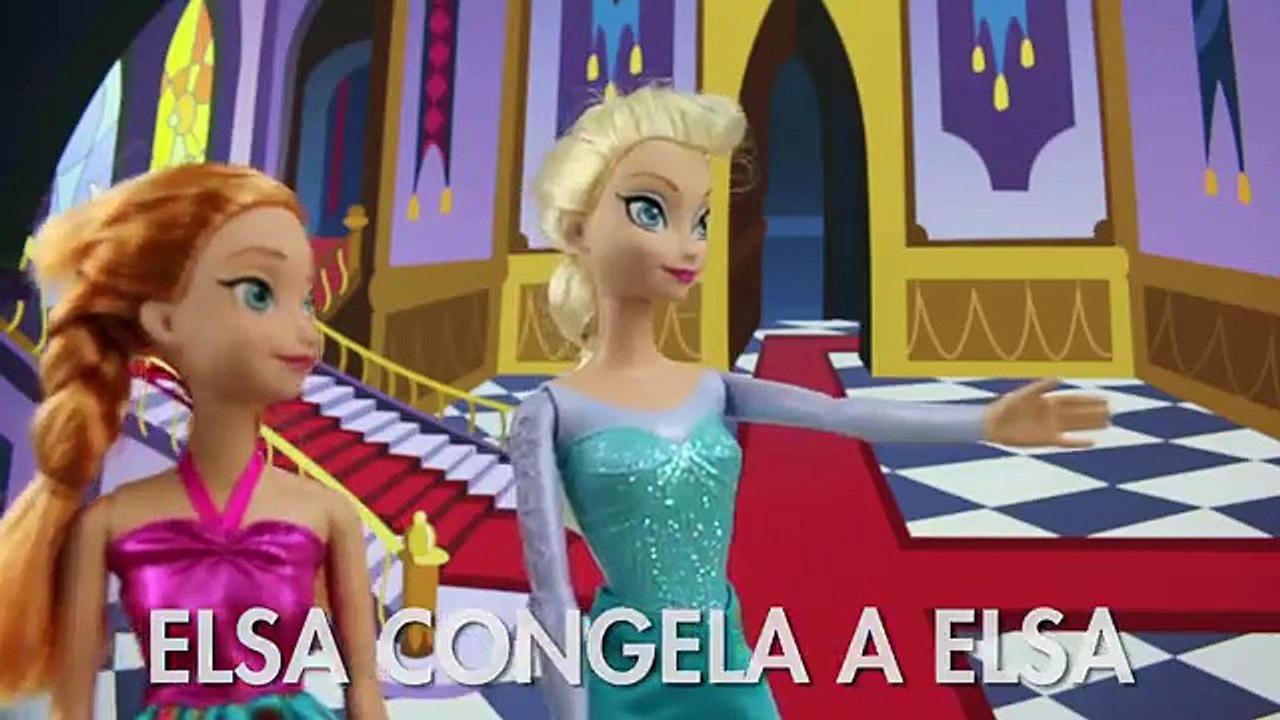Frozen Elsa Congela a Elsa En lugar de Hans con Frozen Anna y Kristoff