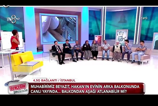 Serap Ezgü'nün programında skandal görüntü! Muhabir Reyting uğruna kendini öldürecekti!