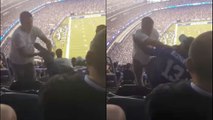 Giants Fan PUKES on Another, FIGHT Erupts