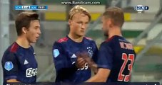 Kasper Dolberg 2nd GOAL - Scheveningen 1-4 Ajax   20.09.2017