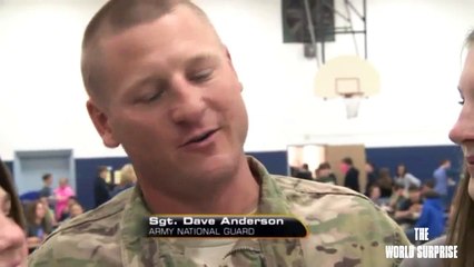 Soldier Returning Home Surprises Daughter