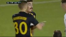 1-0 Lazaros Christodoulopoulos Goal - AEK Athens FC - Lamia - 20.09.2017