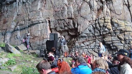 Nordic Funeral Song Performed on Side of Mountain