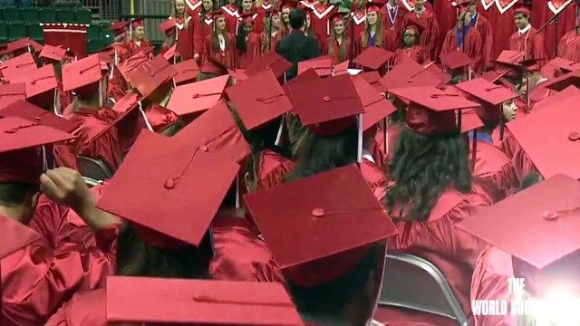 Soldier Surprises Little Sister at High School Graduation