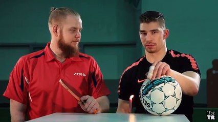 Football vs. Ping Pong | FOOTPONG | Pongfinity vs. Lassi Hurskainen