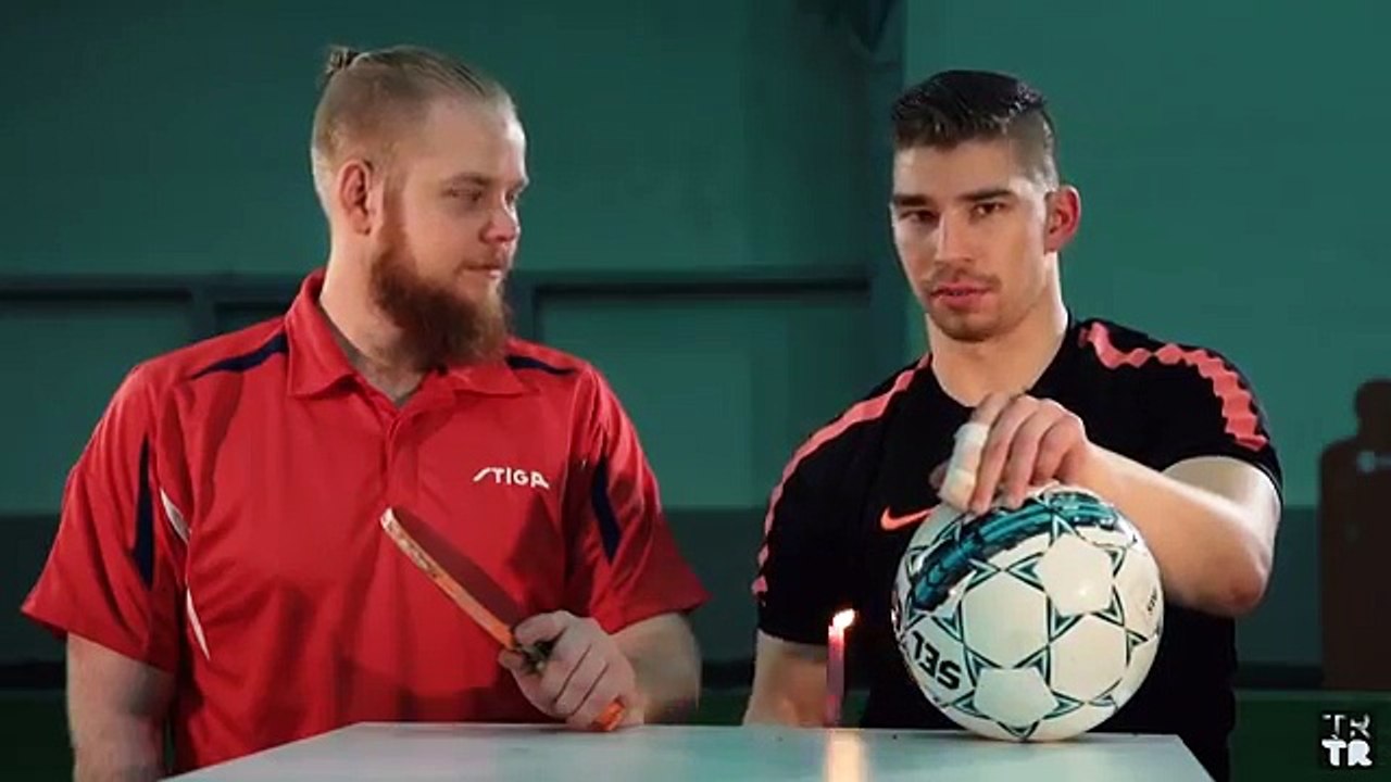 Football vs. Ping Pong | FOOTPONG | Pongfinity vs. Lassi Hurskainen