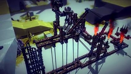 Besiege to its limits 2000+ part Rube Goldberg machine (sandbox alpha V0.08)