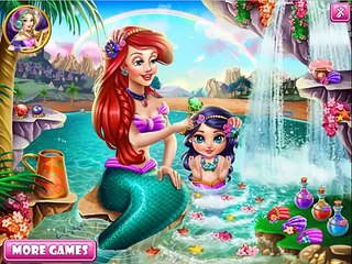 Khi công chúa Disney tắm cho em bé: Elsa, Anna, Bạch Tuyết, Rapunzel, Ariel