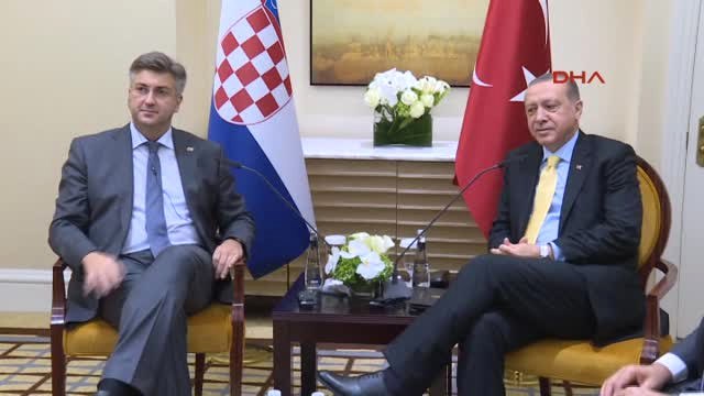 Cumhurbaşkanı Erdoğan Hırvatistan Başbakanı Plenkovic ile Görüştü