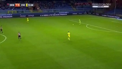 Alessandro Gamberini Equalizer GOAL HD - Genoa 1-1 Chievo 20.09.2017