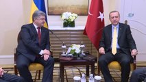 Cumhurbaşkanı Erdoğan, Ukrayna Devlet Başkanı Poroşenko ile Görüştü