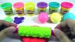 Learn colors with playdoh * Play dough balls with baby molds fun for kids