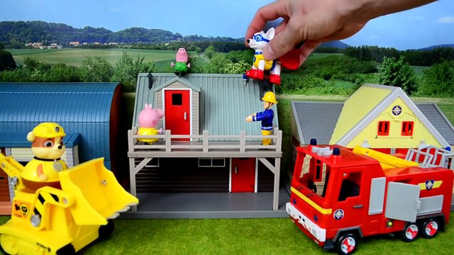 Fireman sam Videos fireman sam rescues peppa pig fire engine fire trucks