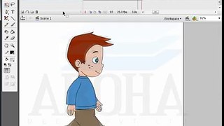 Flash Charer Walk Cycle Animation.