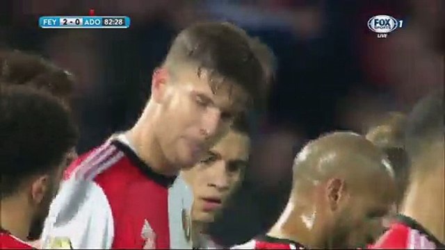 2-0 Michiel Kramer Penalty Goal Holland KNVB Beker Round 1 - 20.09.2017 Feyenoord 2-0 ADO Den Haag