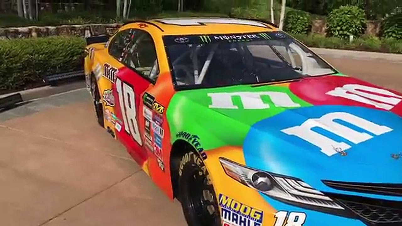 NASCAR Driver Kyle Buschs #18 Toyota Camry M M Racecar by George Cordero