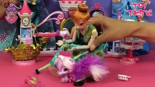 Disney Princesses Palace Pets Picnic! Frozen Elsa Anna + Rapunzel play with their Pets!