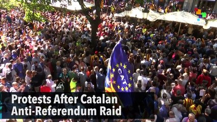 Protests After Catalan Anti-Referendum Raid