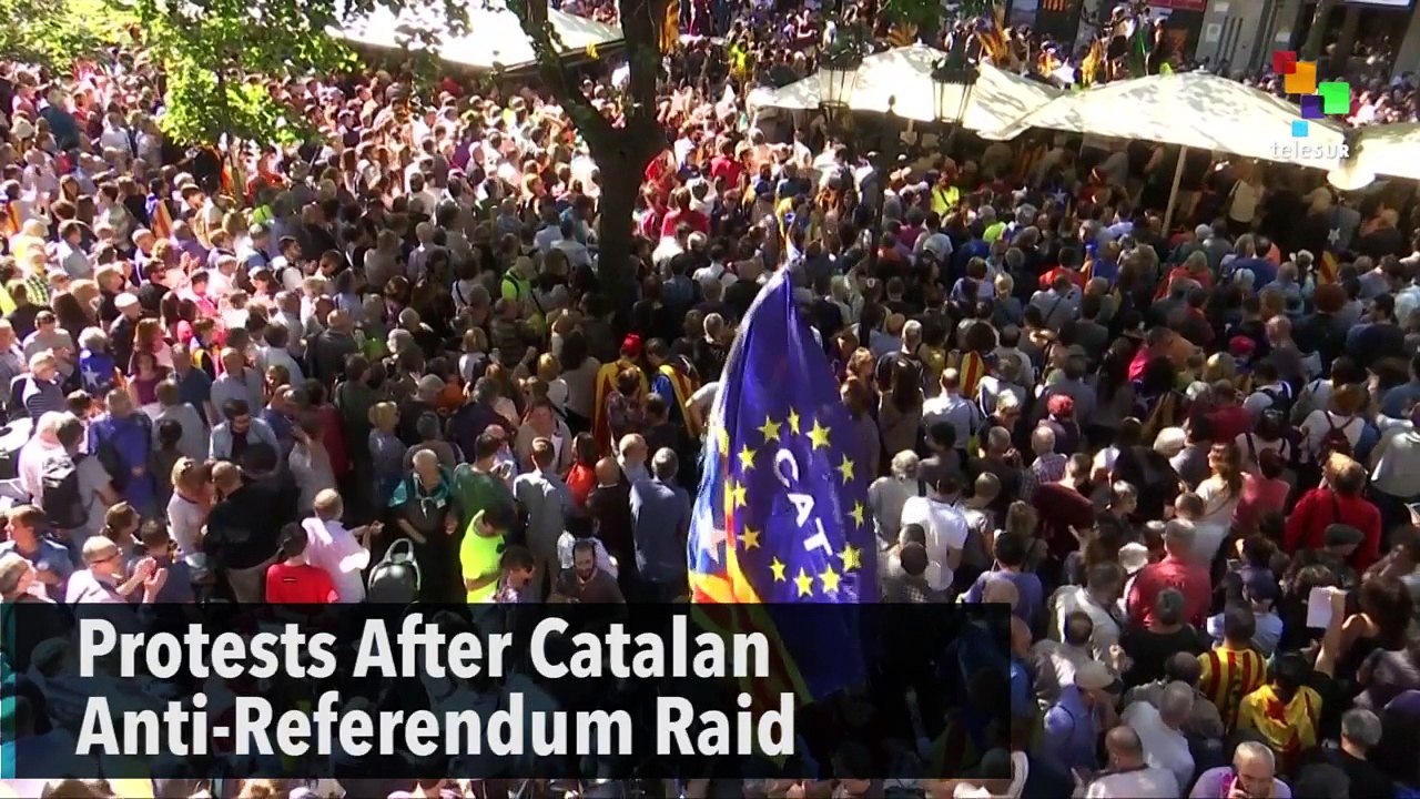 Protests After Catalan Anti-Referendum Raid