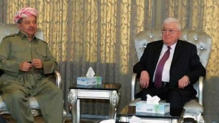 معصوم يبحث مع البارزاني الاستفتاء وسبل الاتفاق مع بغداد