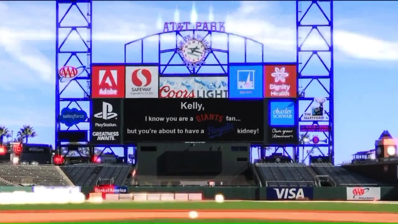 Kansas City Man Donates Kidney to Friend Who is Giants Fan... as Long as She Wears Royals Jersey