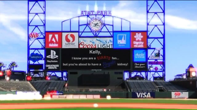 Kansas City Man Donates Kidney to Friend Who is Giants Fan... as Long as She Wears Royals Jersey