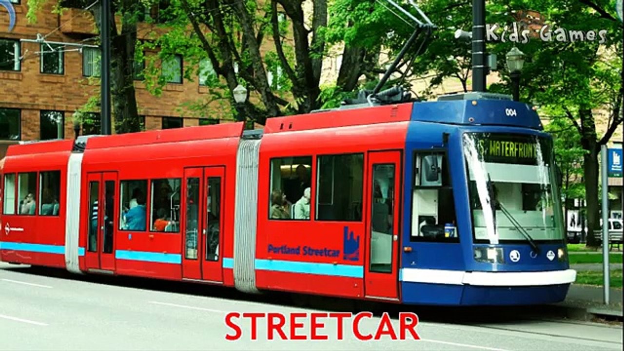 The Kids Educational Video : Names and Sounds of Street Vehicles - Cars and Trucks