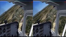 3D Formation flight Cessna FSX 3D SBS/oculus rift /Cardboard/ Gear vr /Virtual Reality