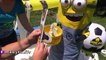 GIANT MINION Surprise Egg! Gru Jumps + Banana CHALLENGE, Fun Surprise Toys by HobbyKidsTV