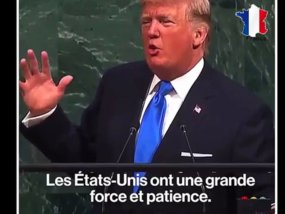 Trump menace de détruire la corée du nord de Rocket Man