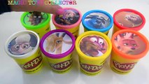 ZOOTOPIA Play Doh Cans Surprises Disney Toys Inside Out Shopkins Zootropolis