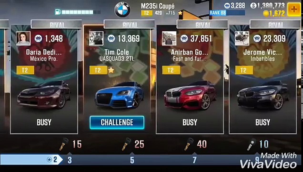 CSR2 - V.1.4.7 Best tune for BMW M235i Coupe (+715 Evo Points)