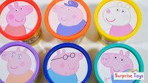 PEPPA PIG Play Doh Cans Tubs Minecraft Hello Kitty My Little Pony MLP Learn Colors Surprise Toys