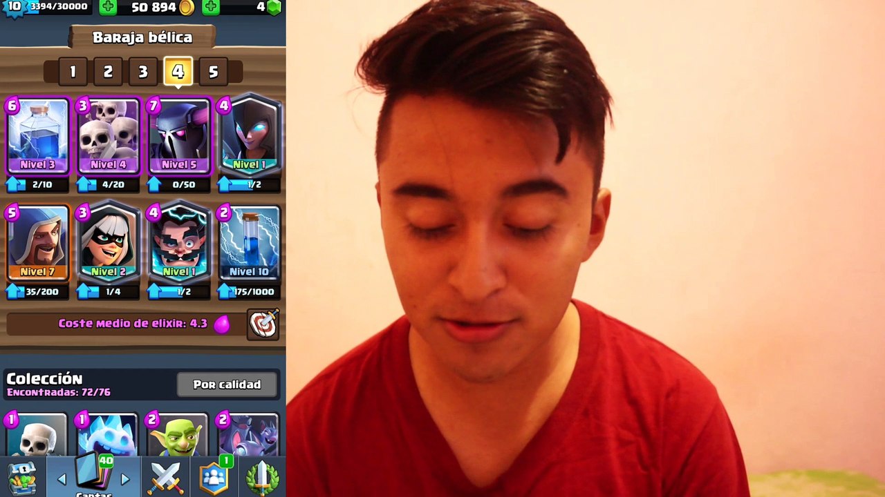 Jugando Clash royale