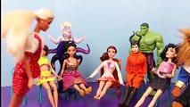 Barbie Anger Management with Spiderman and Frozen Disney Princess Anna ✯ Barbie Video Disn