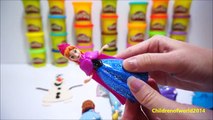 Olaf snowman Play Doh Surprise Egg from Disney Frozen Princess make of play-doh